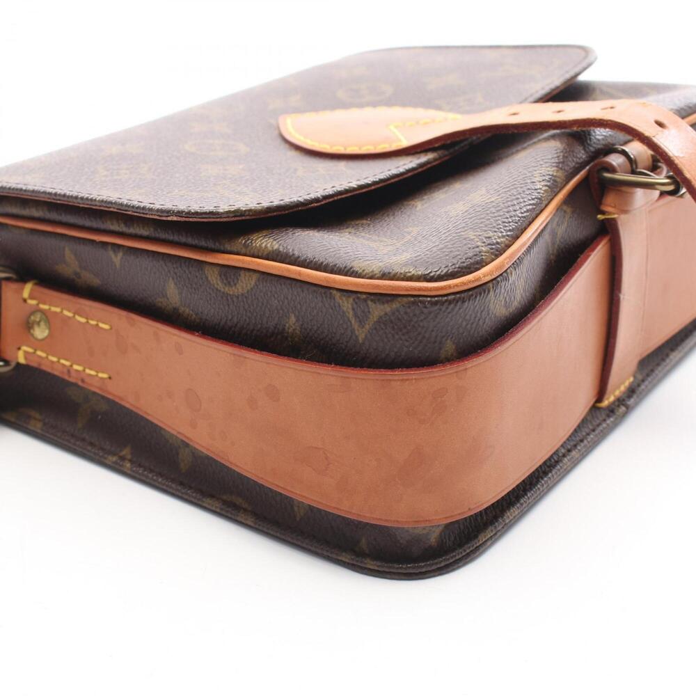 LOUIS VUITTON Authentic Brown Monogram Leather Shoulder Bag - Picture 10 of 11